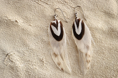 Desert Cloud Feather Dangles