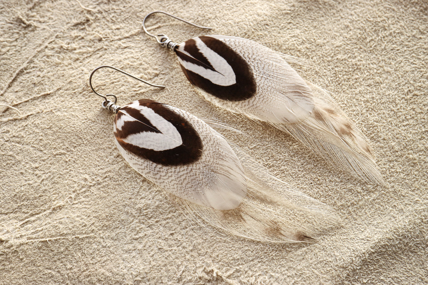 Desert Cloud Feather Dangles