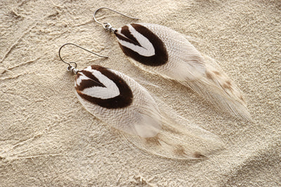 Desert Cloud Feather Dangles