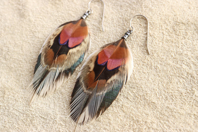 Desert Oasis Feather Dangles