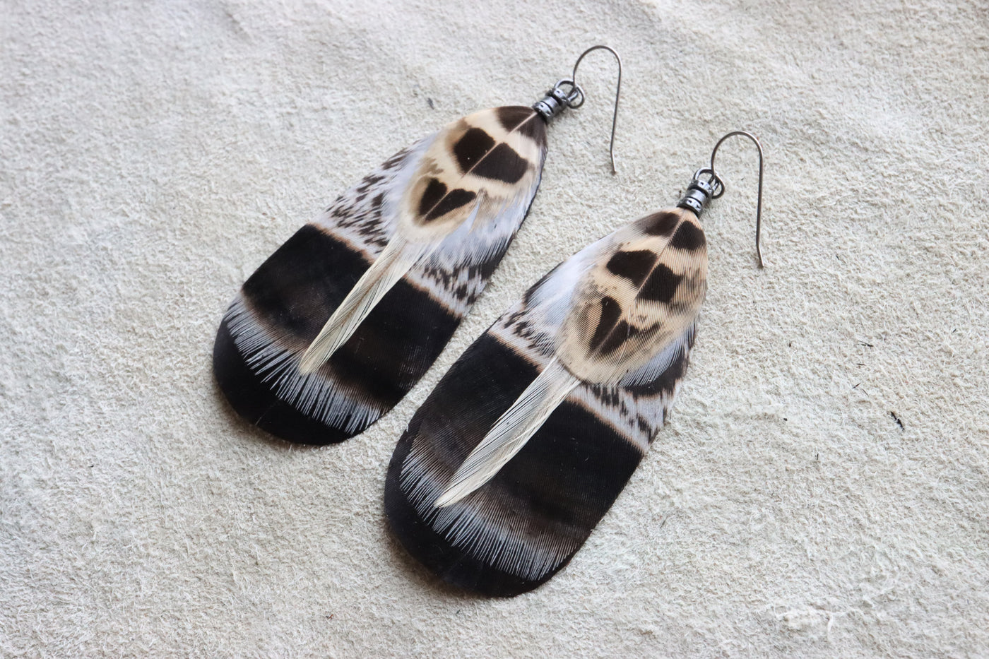 Desert Night Feather Dangles