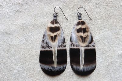 Desert Night Feather Dangles