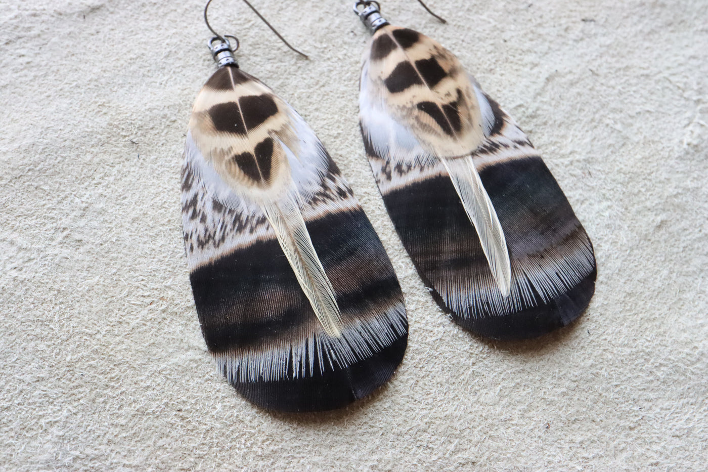 Desert Night Feather Dangles