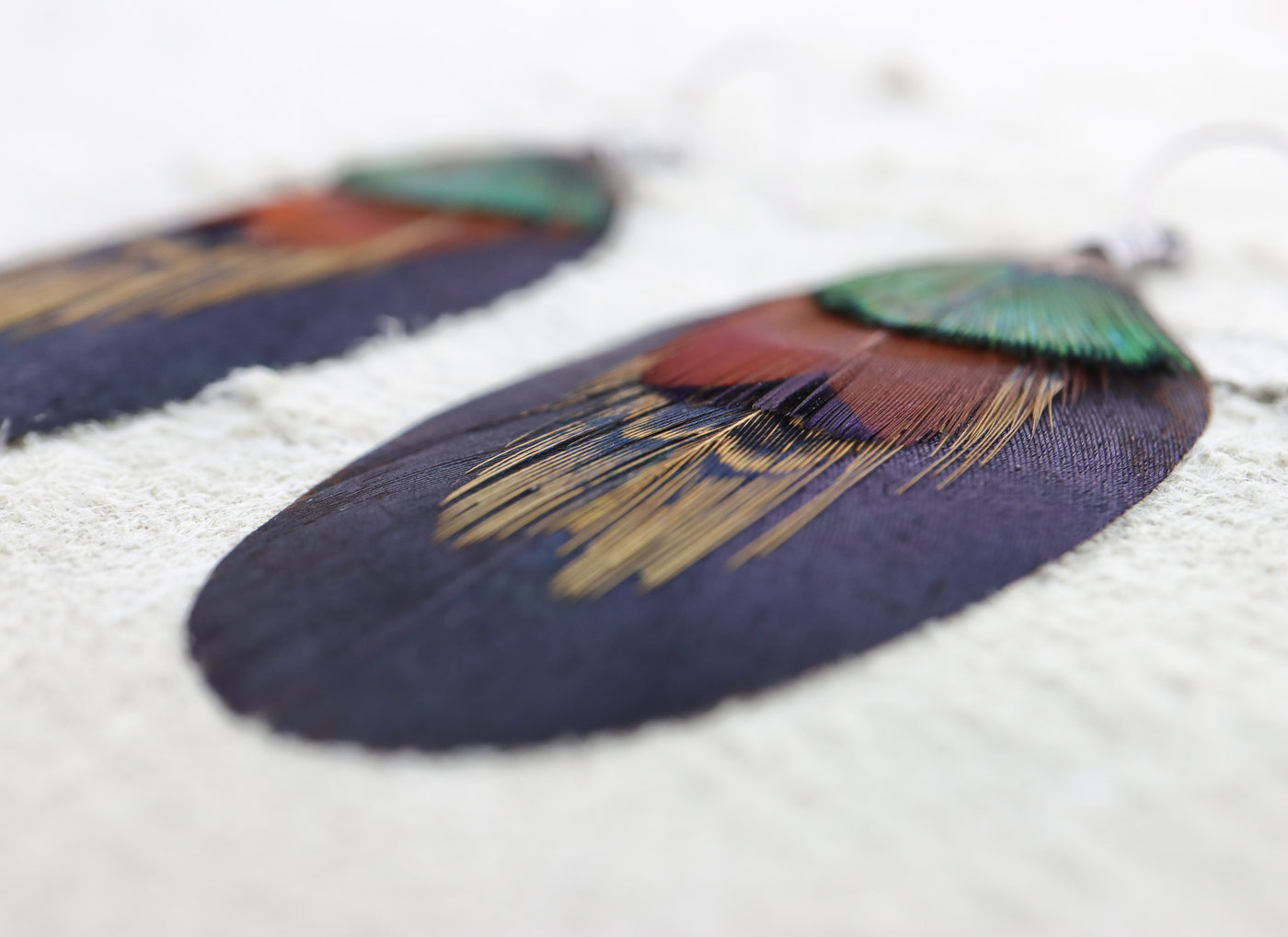 Desert Bloom Feather Dangles