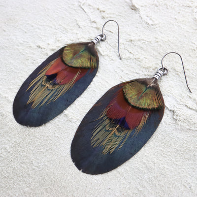 Desert Bloom Feather Dangles