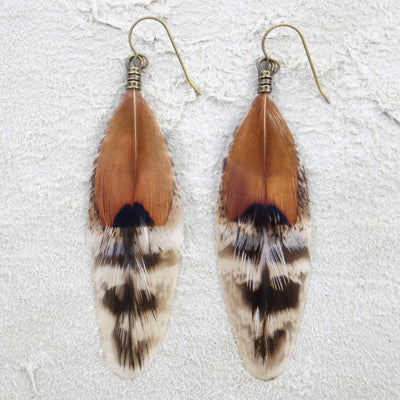 Desert Fox Feather Dangles