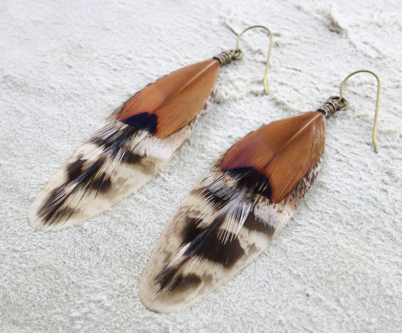 Desert Fox Feather Dangles